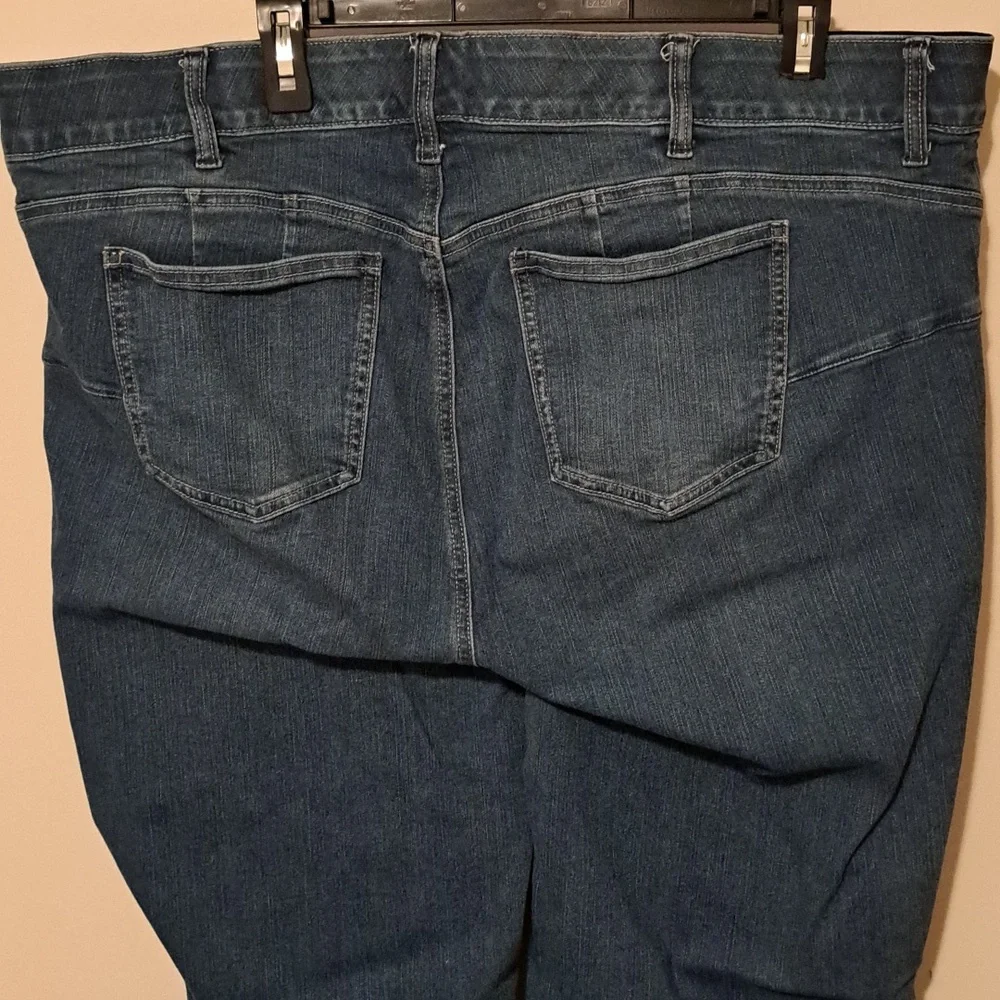 Torrid Dark Blue Distressed Jeans. Size 24T. - Picture 7 of 9